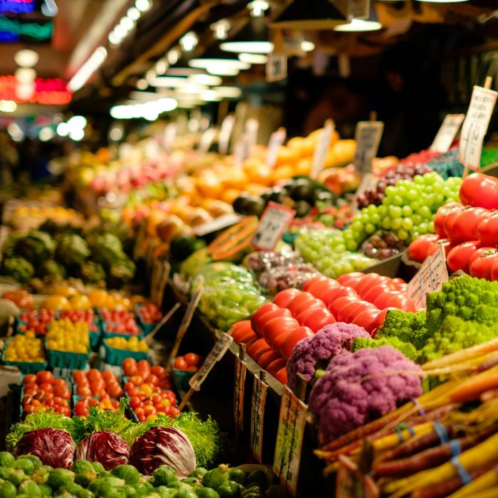 Banca de frutas e legumes